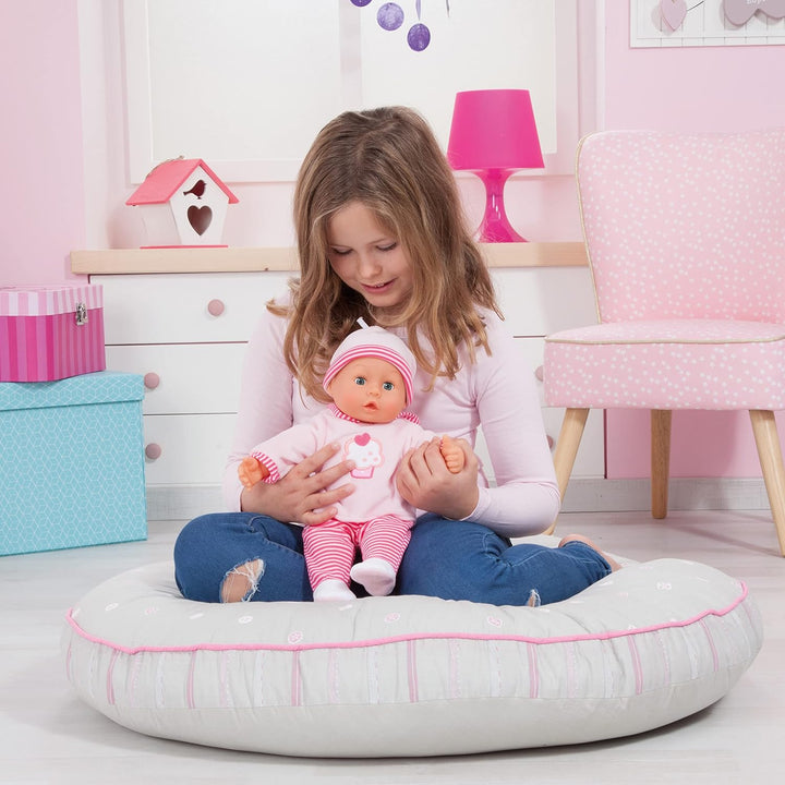 Babypuppe First Words mit Schlafaugen, spricht 24 Babylaute, mit Schnuller und Flasche, 38 cm Single