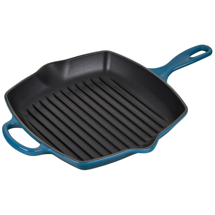 LE CREUSET Signature Gusseisen-Grillpfanne, Quadratisch, 26 cm, Für alle Herdarten inkl. Induktion g