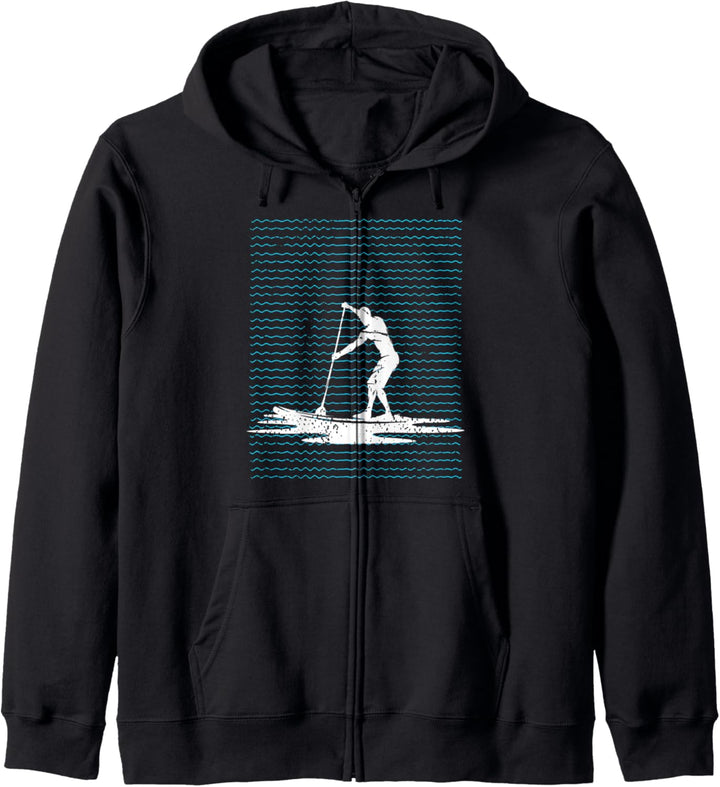 Wassersport Stand Up Paddler SUP Hobby Stand Up Paddling Kapuzenjacke