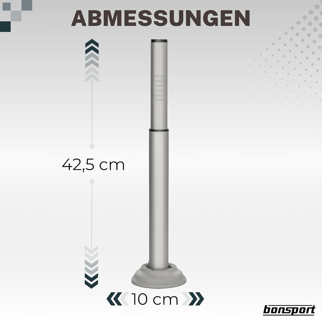 bonsport Stützlastwaage für Wohnwagen und Anhänger – Deichselwaage mit Standfuss von 50-100 kg – Waa