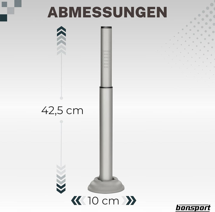 bonsport Stützlastwaage für Wohnwagen und Anhänger – Deichselwaage mit Standfuss von 50-100 kg – Waa