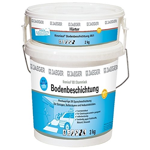 Kronisol 2K - Bodenbeschichtung für Garagenböden 5 kg (Kieselgrau, ca. RAL 7032)