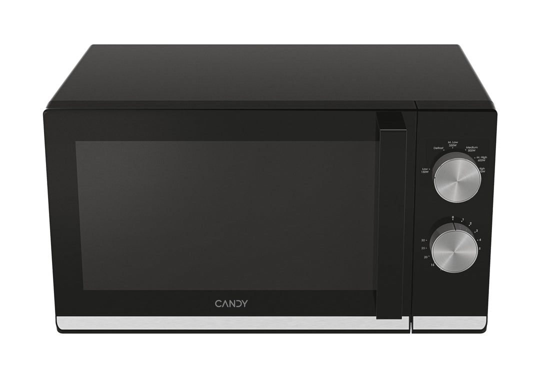 Candy Moderna CMW20TNMB Mikrowelle, 700W, 20 Liter, Auftau-Programm, Gar-Ende-Signal, Kindersicherun