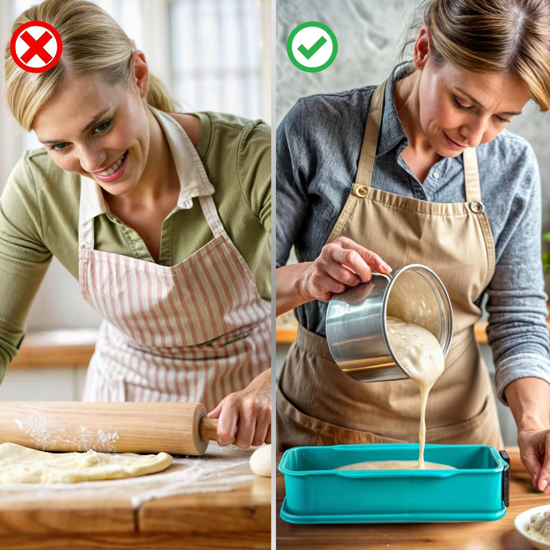 GOODS+GADGETS Silikon Springform Antihaftbeschichtete Kuchen Backform (Kastenform), Kastenform