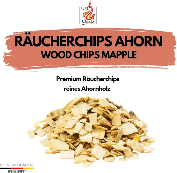 Premium BBQ Räucherchips im praktischen Eimer - 4 versch. Sorten für bestes Raucharoma - besonders r