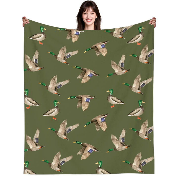 Mallard Ente Decke für Frauen Süsse Enten Decke werfen Sachen Plüsch Flannel Warme Bequeme Bettwäsch