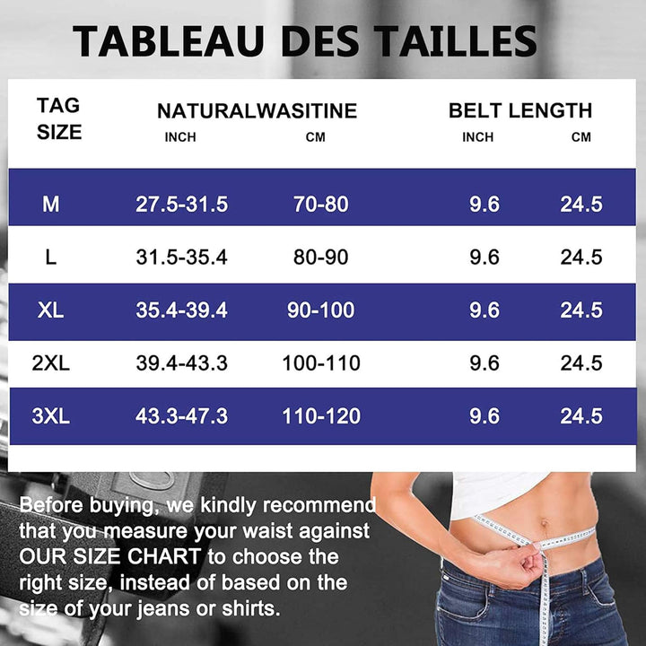 Chumian Schwitzgürtel, Bauchweggürtel, für Herren, Schlankheitsgürtel, flacher Bauch, Neopren, Sport