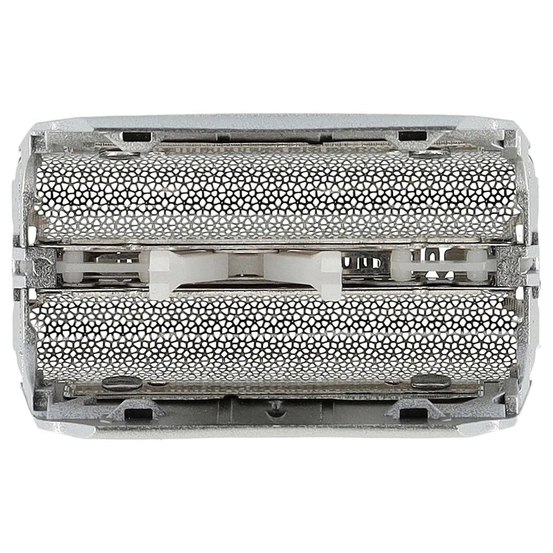 vhbw Doppelscherfolie kompatibel mit Braun 8995, Contour, Contour Pro Elektrorasierer + Rahmen, Silb
