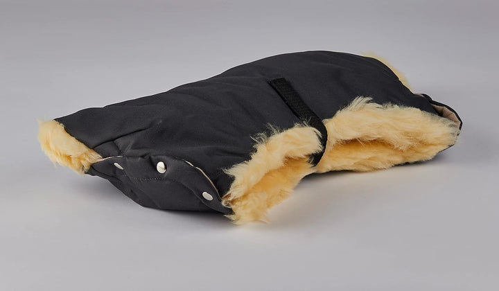 Naturasan Lammfell Handwärmer, warmer Kinderwagen Handmuff mit Lammfell Innenfutter, Muff, Kiwa, Bug
