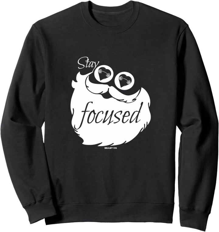 Stay gains focused Lustige Fitness Weihnachten Gym Sprüche Sweatshirt