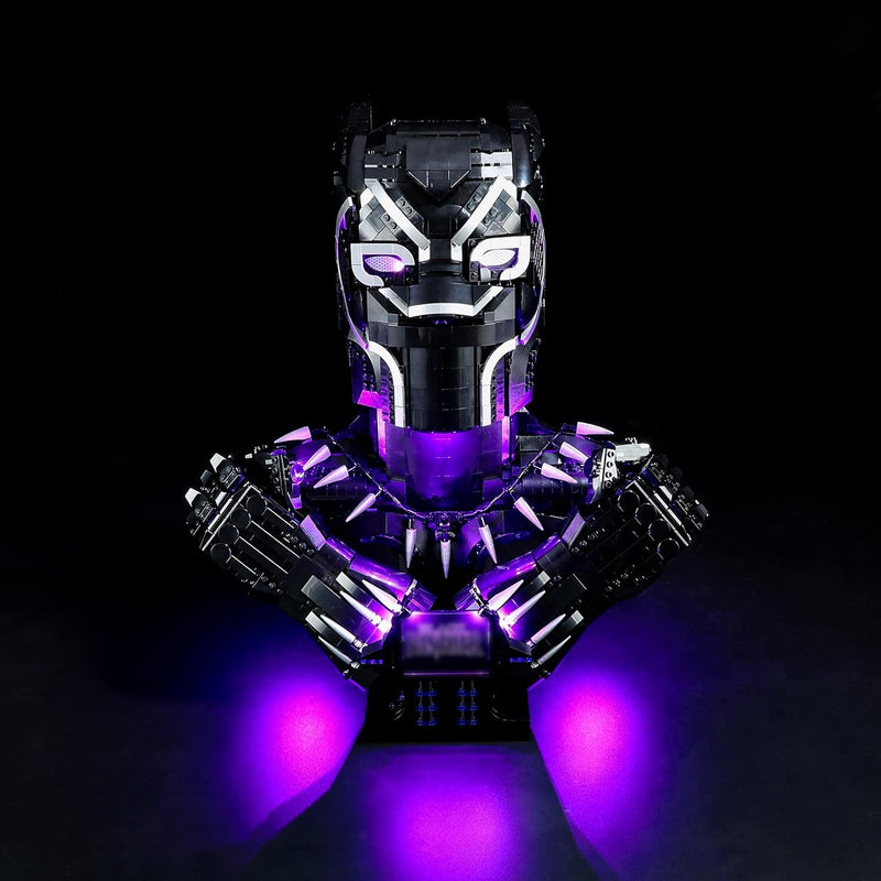 BRIKSMAX 76215 Led Licht für Lego Black Panther - Compatible with Lego Marvel Bausteinen Modell - Oh