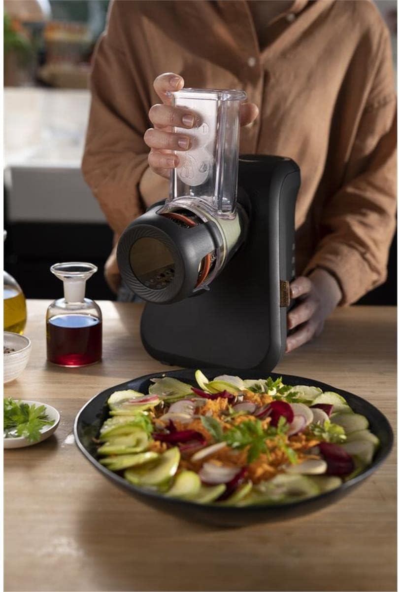 Tefal MB77EN Eco Respect Reibe | 200-W-Motor | 3 verschiedene Kegel-Aufsätze | Eco-Design | 9% recyc