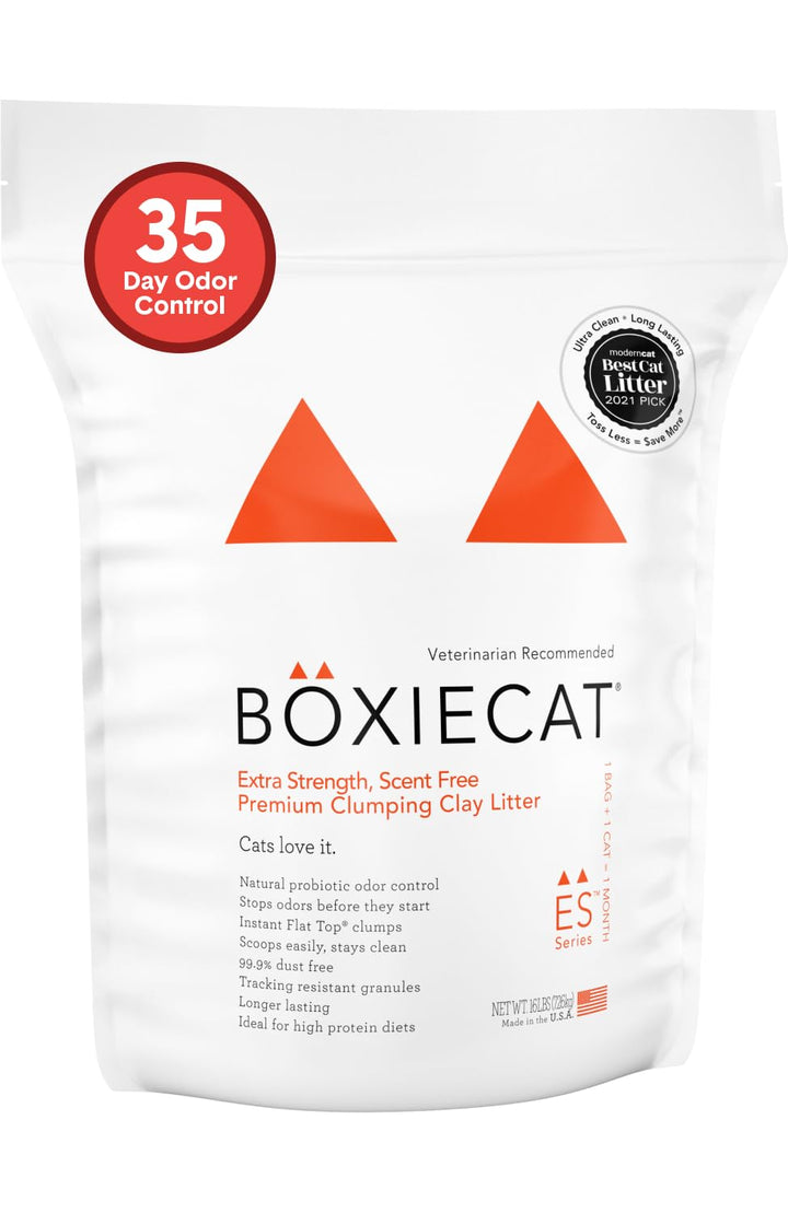 Boxiecat Zusätzliche Kraft, Klumpstreu Clay Katzenstreu 16 lb, 16 lb