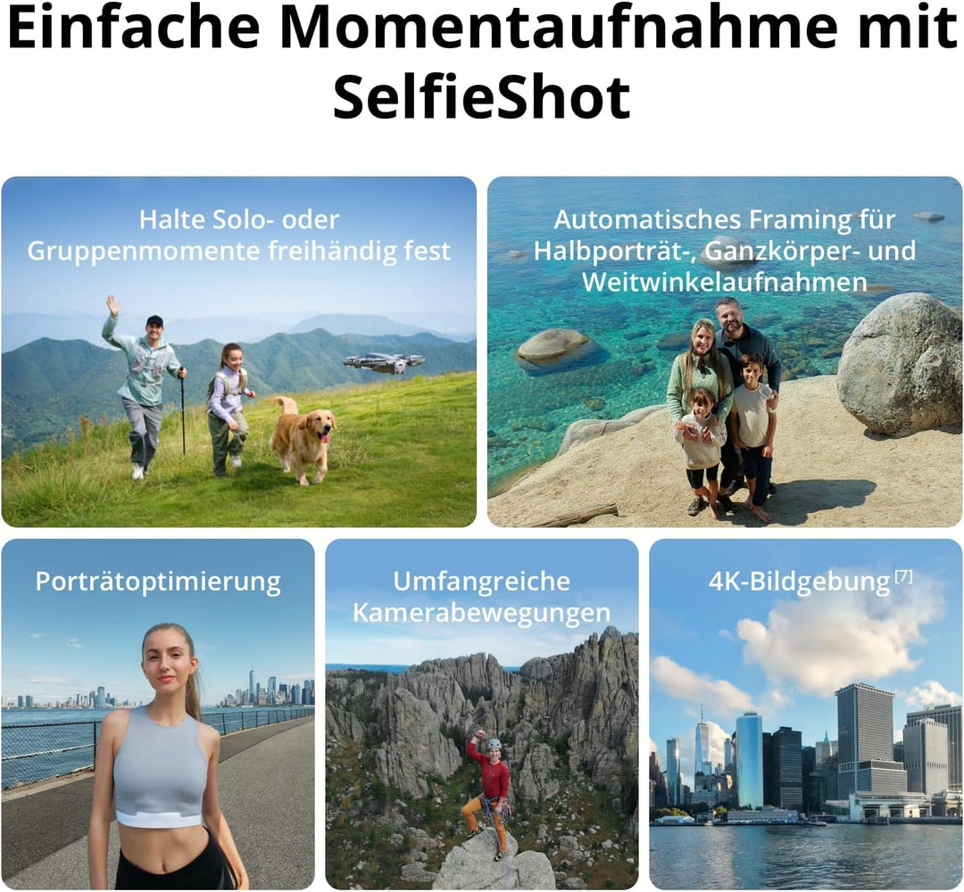 DJI Neo 2 Fly More Combo mit Zubehör (nur Drohne), 4K-Drohne für Einsteiger, Start und Landung auf d