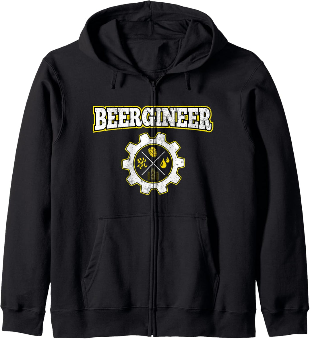 Beergineer Homebrew Home Brewing Brewmasters Craft Beer Dad Kapuzenjacke