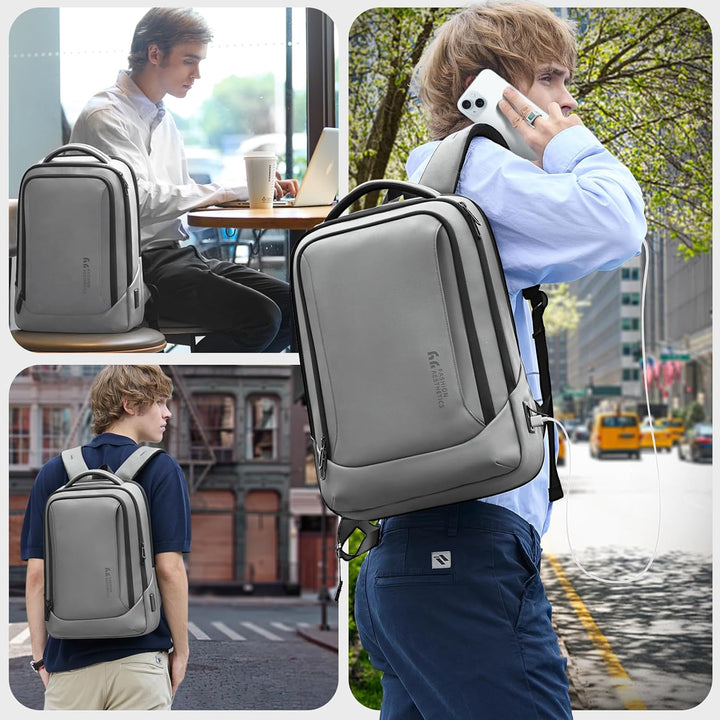 Laptop Business Rucksack Herren mit laptopfach mit USB-Ladeanschluss Diebstahlsicher Handgepäck Tage