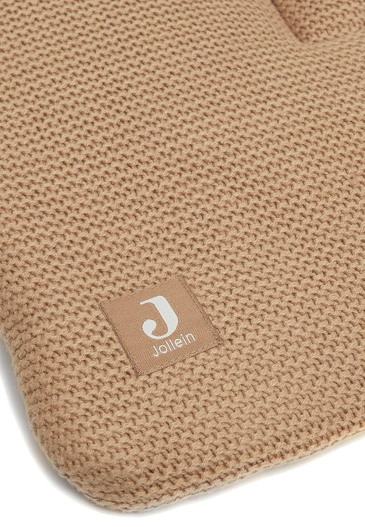 Jollein Krabbeldecke für Baby - Boucle, Biscuit - Laufgittereinlage - 75x95 cm - Spieldecke Baby - H