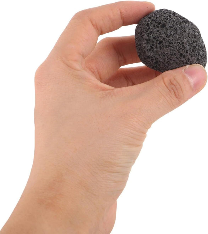 Lavasteine 1200g Natürliche Schwarze Vulkansteine 3-5cm Kaminsteine für Feuerstelle Dekorative Garte
