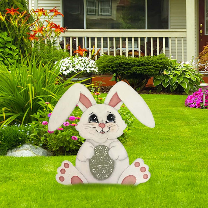 Osterhase Osterdeko Hase Gartendeko Figur Vintage Deko Frühling Gartendeko Metall Ostereier Osterdek
