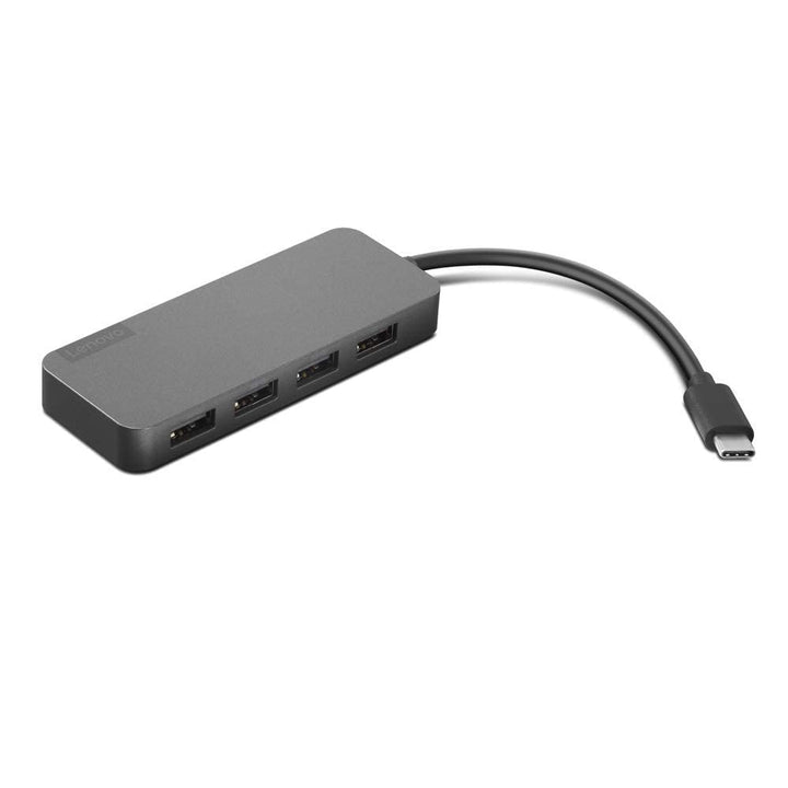 Lenovo [Adapter] 4-Port-USB-A-Hub mit USB-C-Stecker, Works with Chromebook (WWCB), schwarz Adapter: