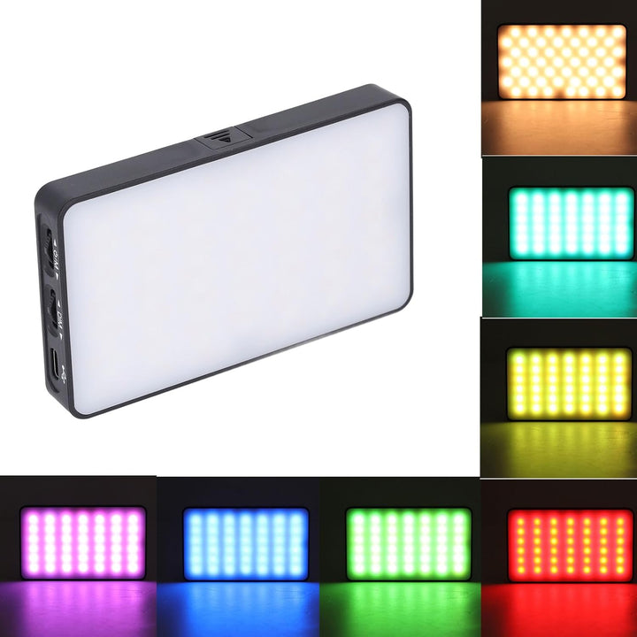 LED Selfie Licht, 360 Grad Vollfarb RGB Fülllicht mit Stativ Kugelkopf, 2500 Bis 9000 K, Leichtes LE