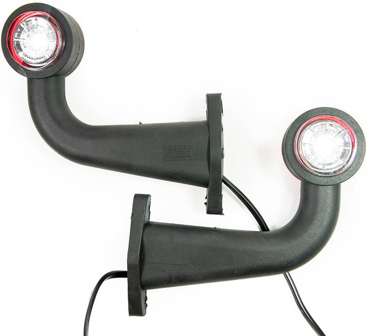2 x LED Gummi Begrenzungsleuchte Seitenleuchte 12V 24V mit E-Prüfzeichen Positionsleuchte Auto LKW P