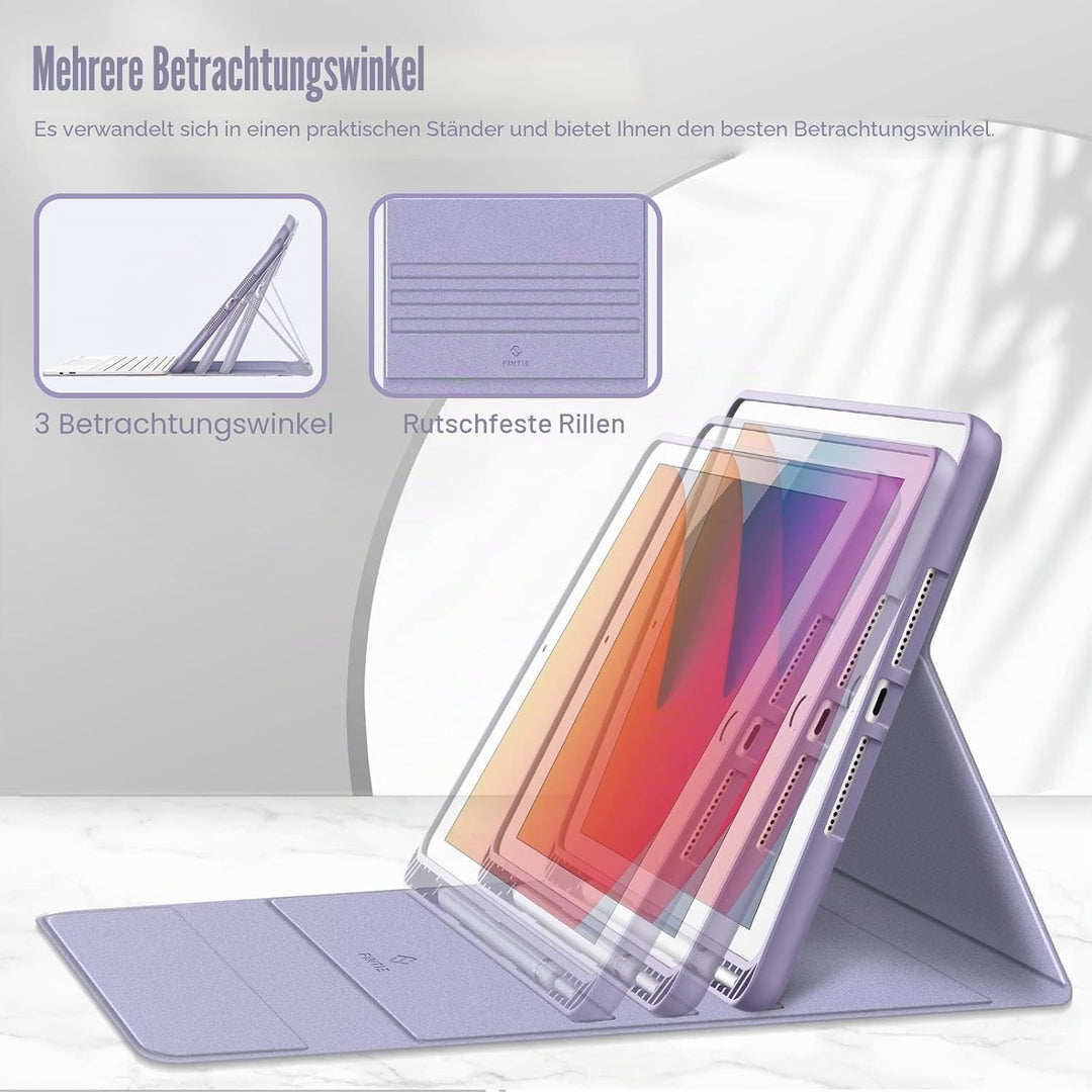 Fintie Tastatur Hülle für iPad (9. / 8. und 7. Generation - 2021/2020/2019), iPad 10.2 Zoll Deutsche