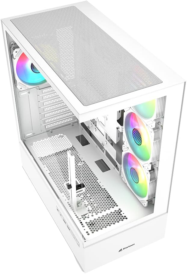 Sharkoon AK6 RGB PC Gehäuse, ATX, Weiss