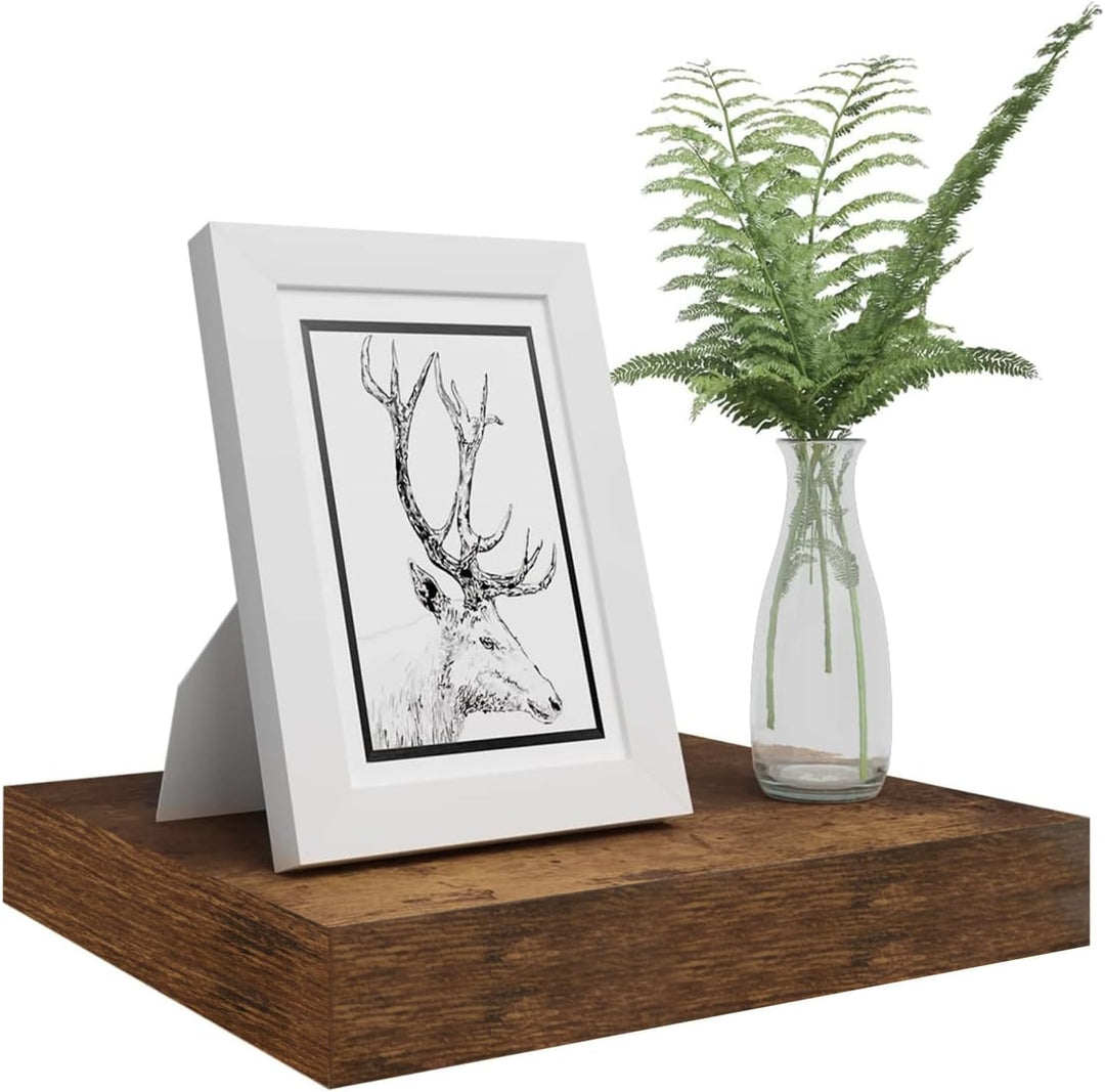 WOLTU 2X Wandregal Wandboard Bücherregal Regale für Deko Wandablagen aus MDF Holz, 2er Set Hängerega