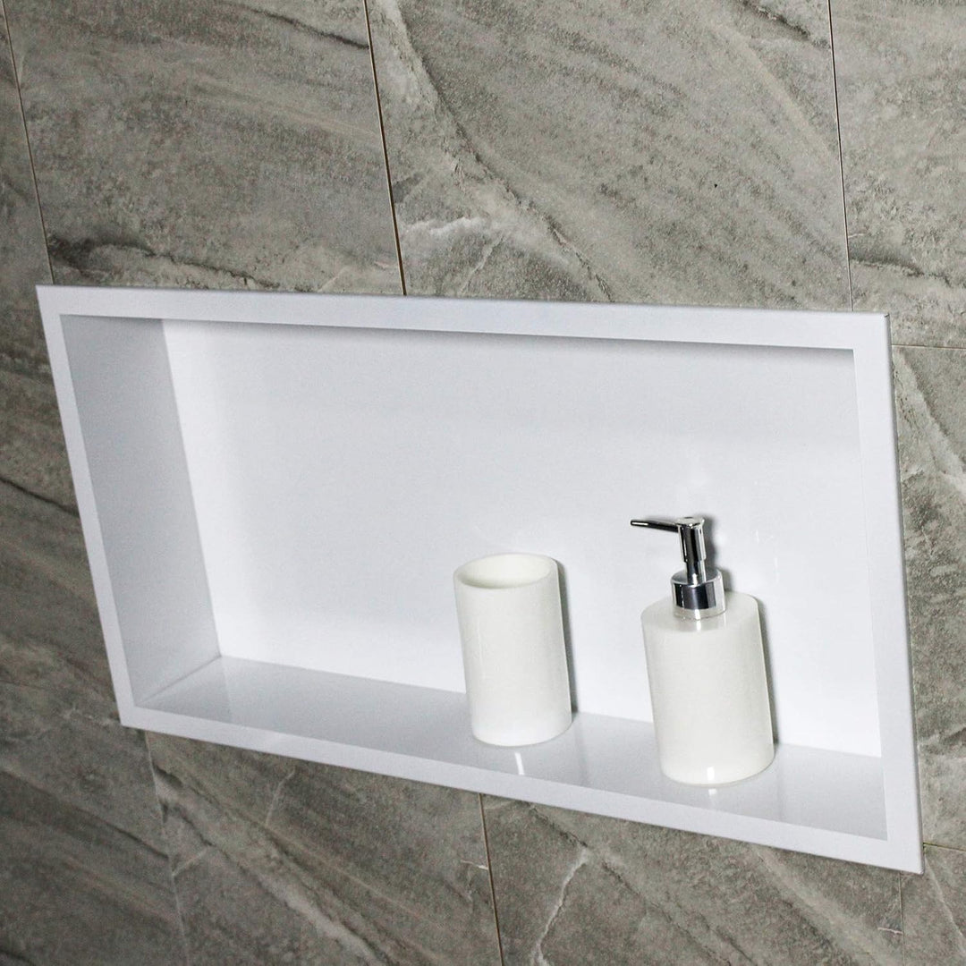 Bernstein Wandnische aus Edelstahl BS603010-60 x 30 x 10 cm - Duschablage für Badutensilien - Flexib