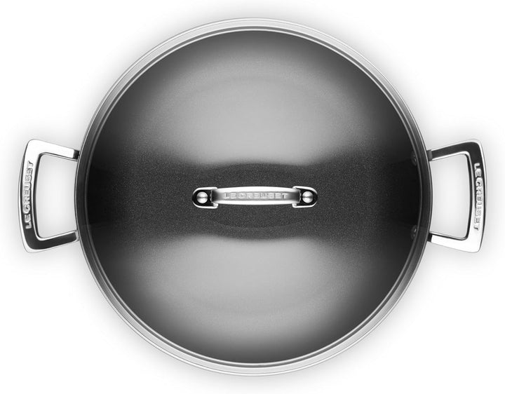 Le Creuset Aluminium-Antihaft Profipfanne mit Deckel, Ø 28 cm, Für alle Herdarten inkl. Induktion ge