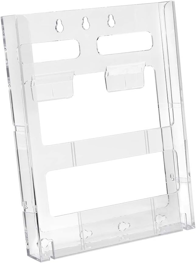 6-Fach DIN A4 Wandprospekthalter/Dokumentenhalter/Prospektspender/Wandhalter/Mehrfach