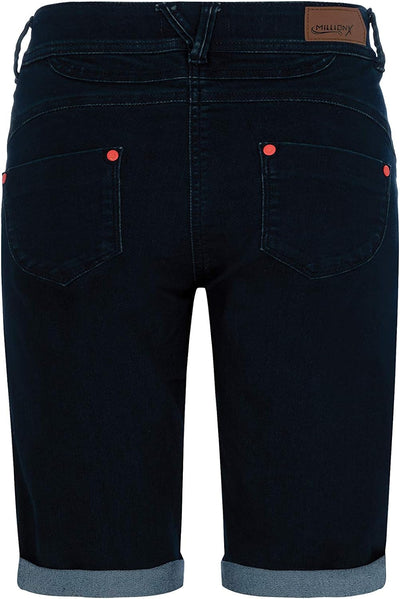 Million X - Damen Jeans -Bermuda - Dark Blue (36)