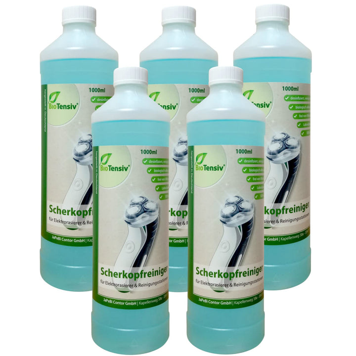 BioTensiv 5L Scherkopfreiniger Nachfüllflüssigkeit für Braun Reinigungs-Kartuschen CCR Series 3 5 7