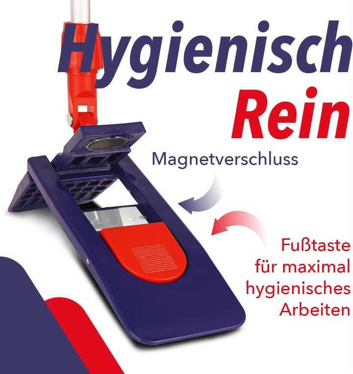 G.I.V. 3X Profi Magnet Klapphalter 50cm, dunkelblau mit Trittmechanik &amp; Magnetverschluss - für Tasch