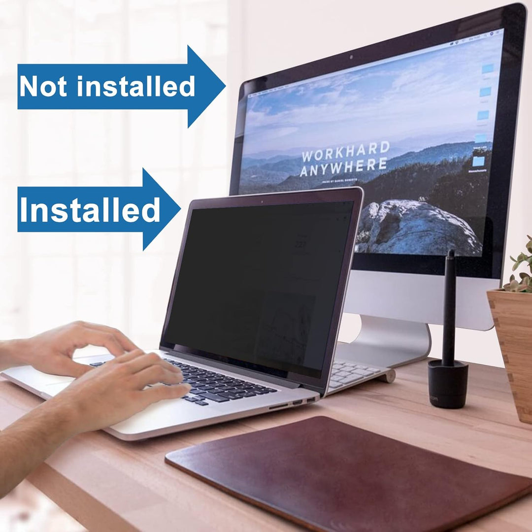 Laptop Sichtschutzfolie 13.3 Zoll, 16:10 Seitenverhältnis Abnehmbarer Sichtschutz Anti Blaulicht Ble