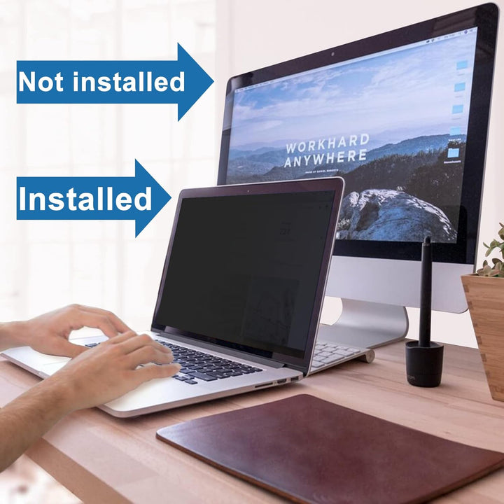 Laptop Sichtschutzfolie 13.3 Zoll, 16:10 Seitenverhältnis Abnehmbarer Sichtschutz Anti Blaulicht Ble