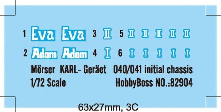 Hobby Boss 82904 Modellbausatz Mörser Karl-Gerät 040