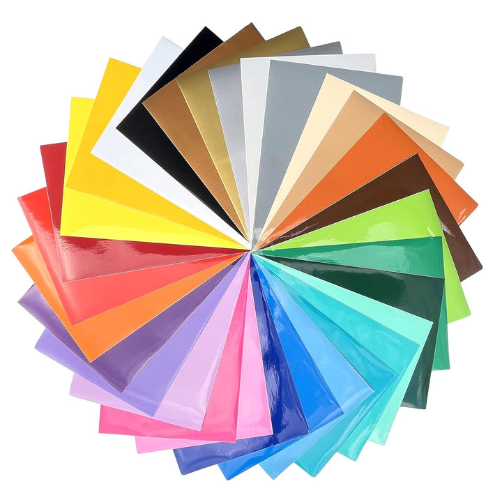 PrintAttack D009 Vinylfolien Set selbstklebend DIN A4 Oracal 621 glänzend Plotter Folien zum Plotten