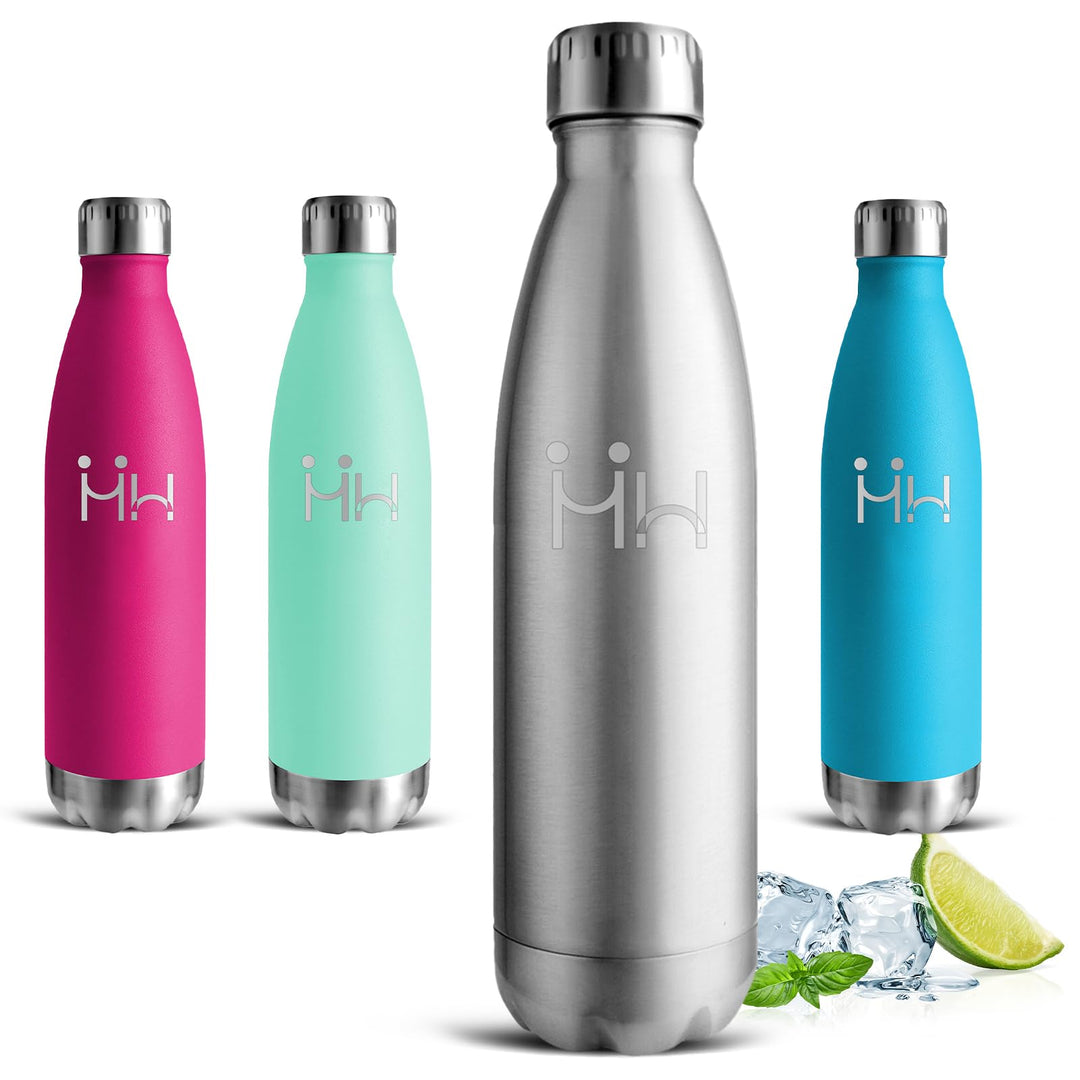 Thermosflasche- 0.75 liter- Trinkflasche Edelstahl, Trinkflasche Auslaufsicher, 24h Kalt & 12h Warm,