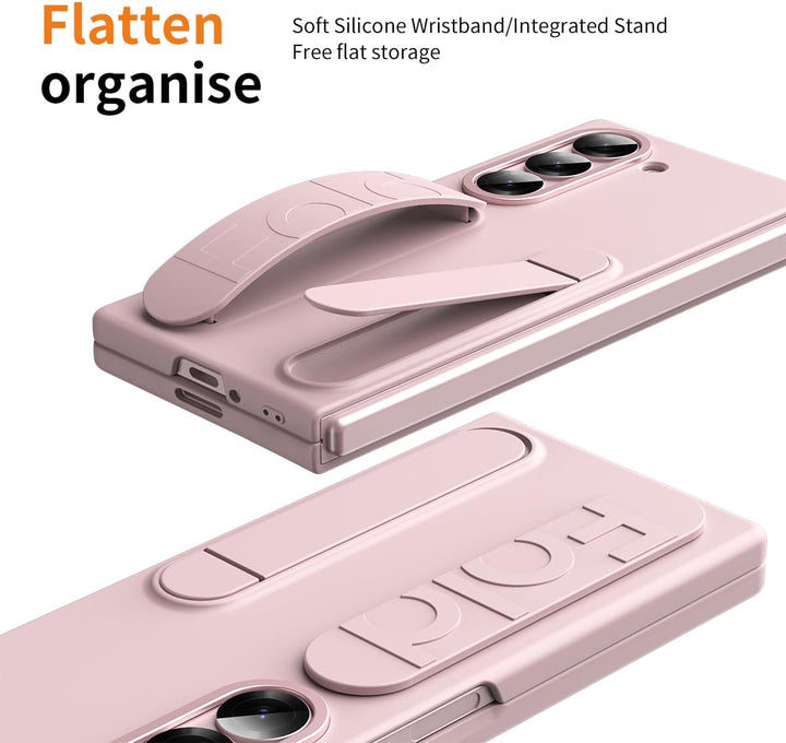 NINKI für Samsung Galaxy Z Fold 6 Hülle mit Displayschutz Samsung fold 6 Hülle mit Handschlaufe Gala