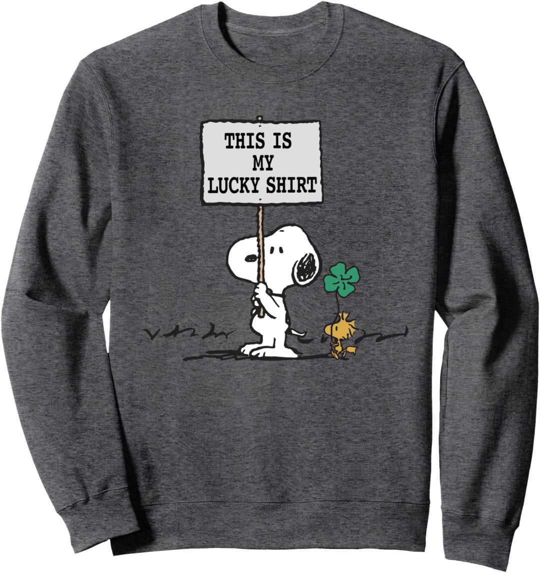 Peanuts St Patrick's Day Das ist mein Glücks Sweatshirt
