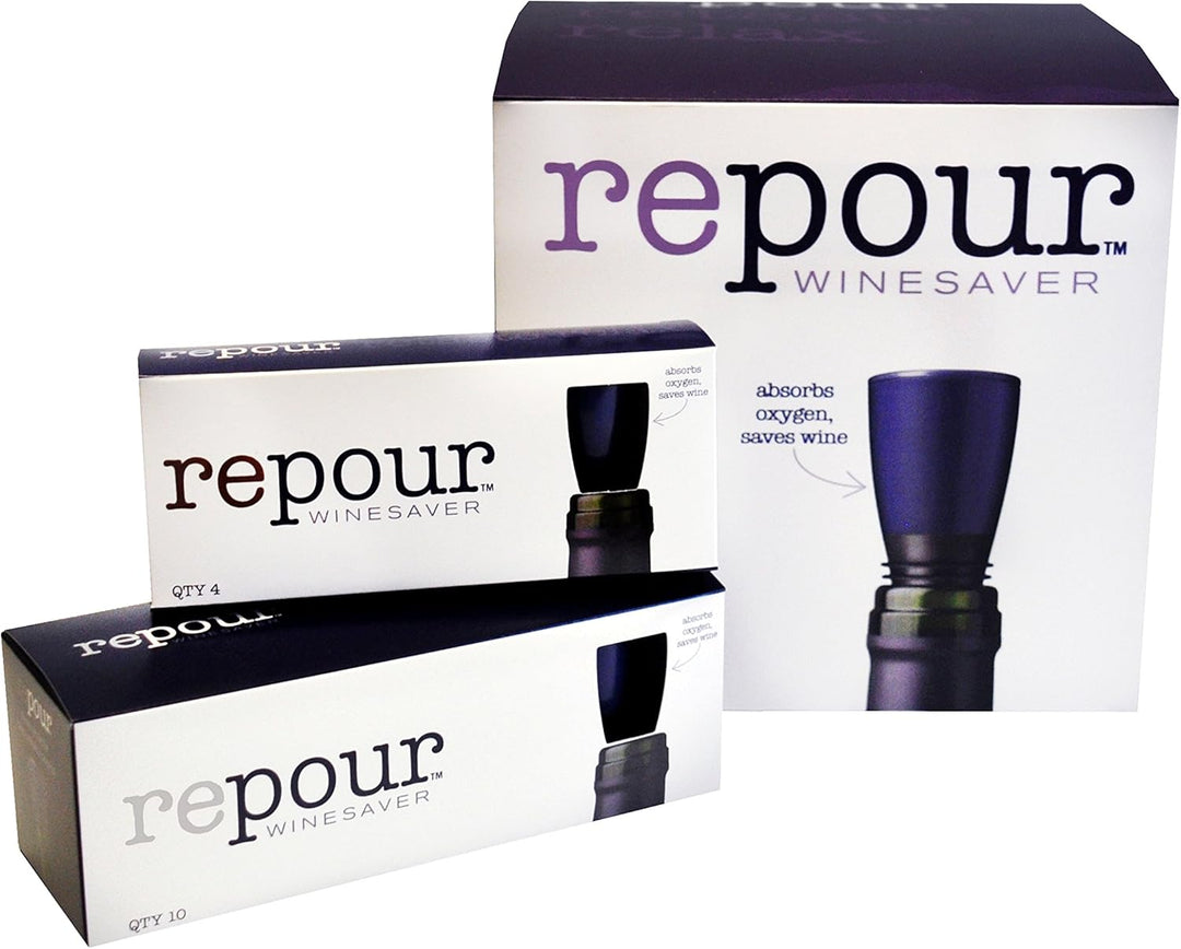 Repour Wine Saver, Weinkonservierer und -Stopper entfernt schädlichen Sauerstoff von Ihrem Wein, ein