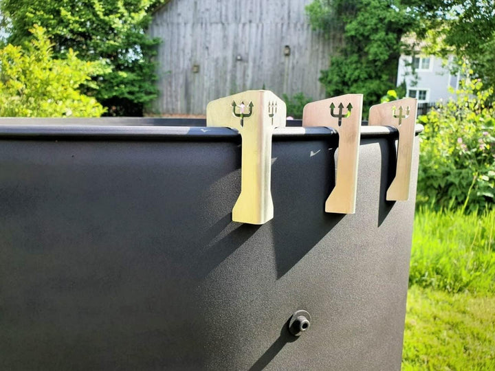 FireDeifi Set Feuerplatte + Wokaufsatz + Abstandshalter | Ø80 cm Grillplatte | Plancha | BBQ – hochw