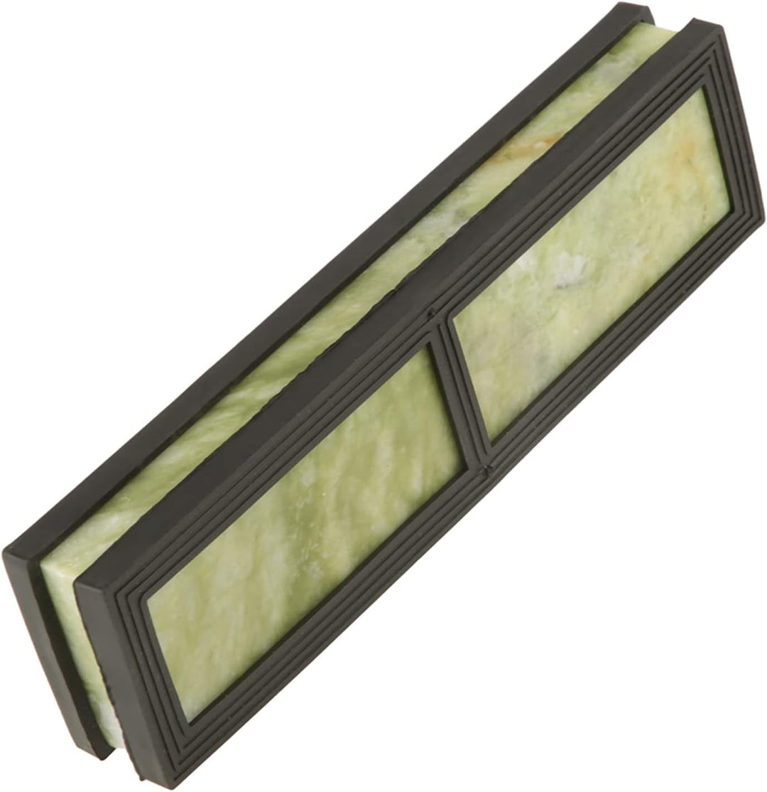 Schleifstein, Körnung 10000 Messerschleifstein Natürlicher Smaragd mit Abtropfbasis 200 X 50 X 25 Mm