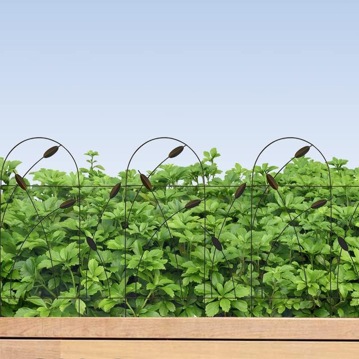 Thealyn Metall dekorative Gartenzaun Grenze, 81 cm x 4.87m, rostfrei Schmiedeeisen Landschaft Zaun f