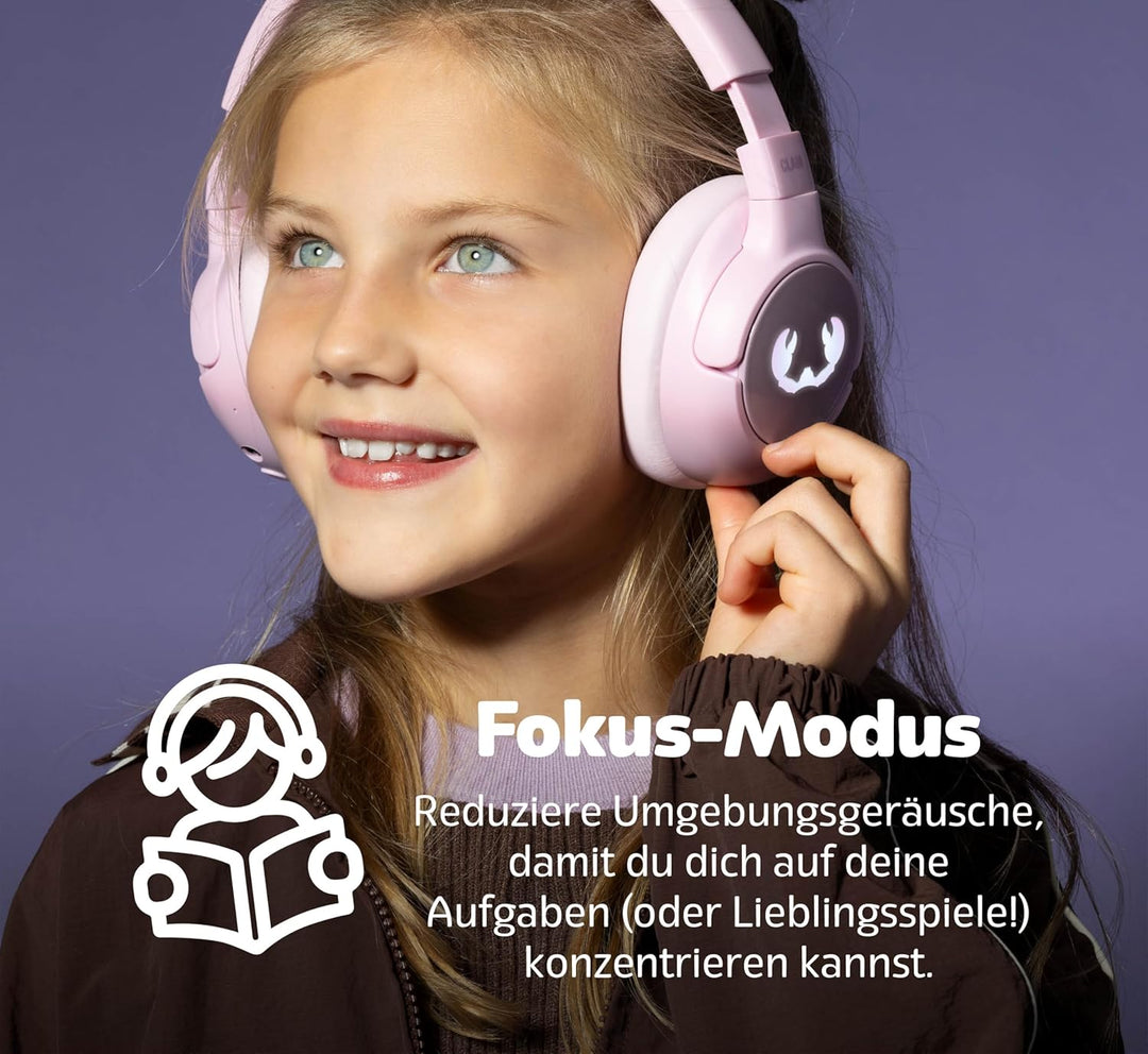 Fresh 'n Rebel Clam Junior, Bluetooth-Kopfhörer für Kinder mit aktiver Geräuschunterdrückung, sicher