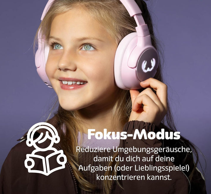 Fresh 'n Rebel Clam Junior, Bluetooth-Kopfhörer für Kinder mit aktiver Geräuschunterdrückung, sicher