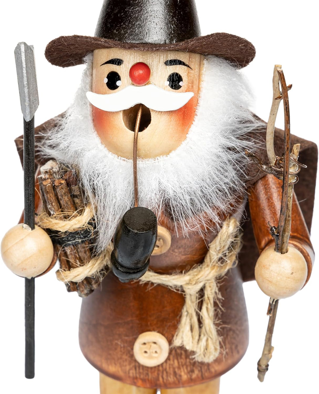 SIKORA Räuchermännchen aus Holz Weihnachtsfigur Deko Räucherfigur - RM-N-19, Farbe/Modell:Holzfäller