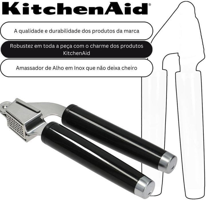 KitchenAid KCG132OHOBE Garlic Press, Stainless Steel